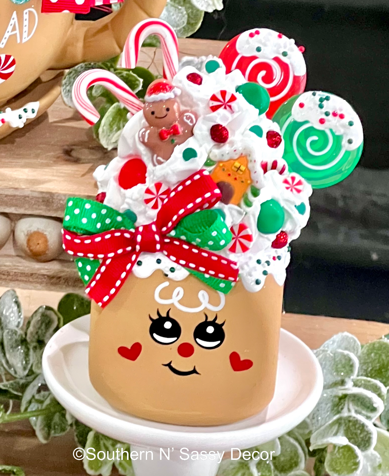 Gingerbread Teapot & Marshmallow Duo