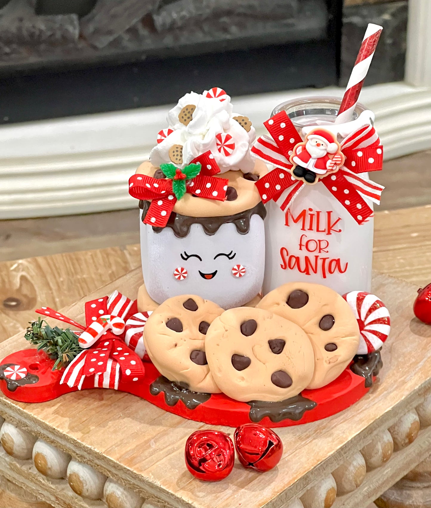 Cookies & Milk for Santa Tray