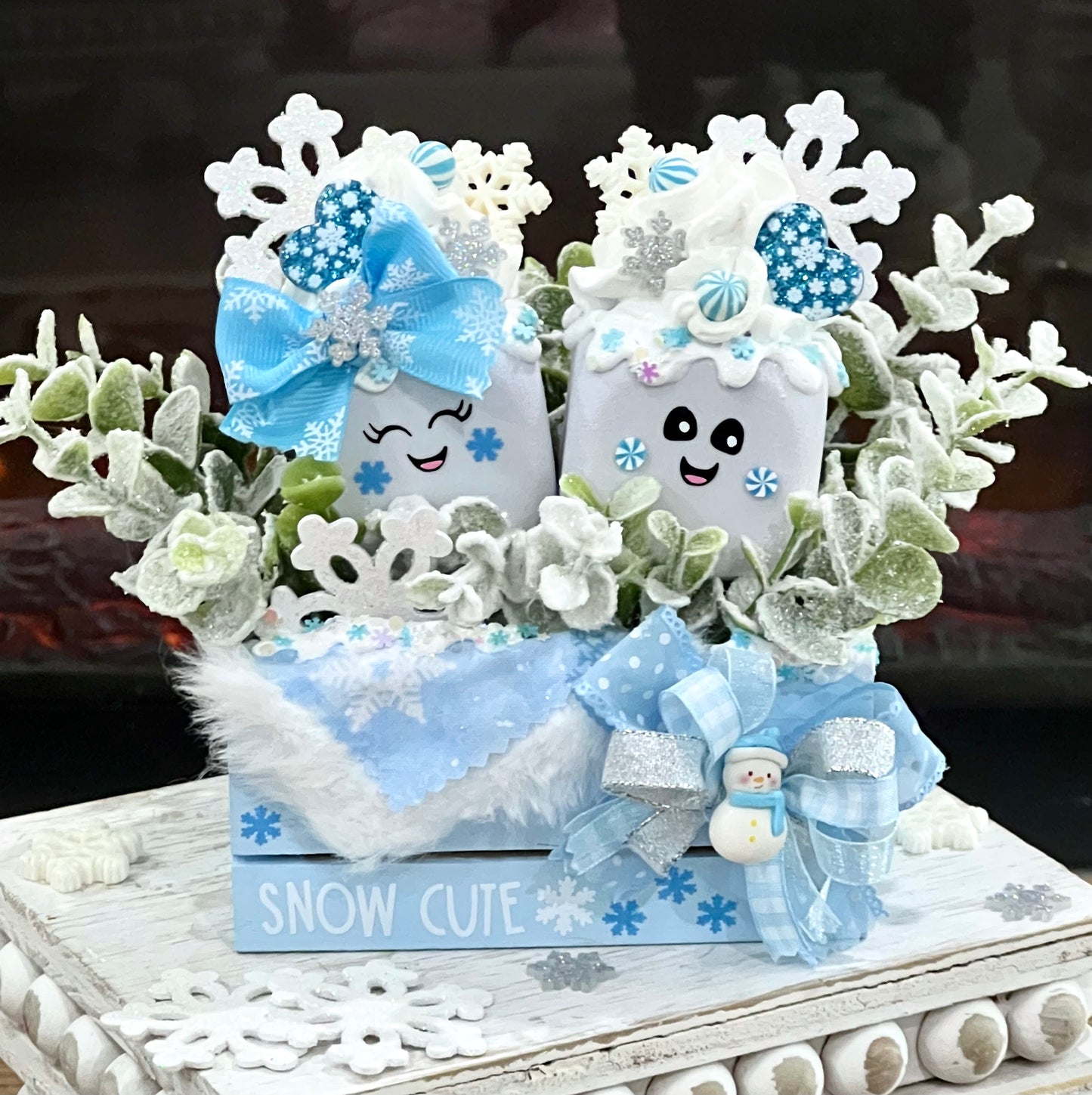 *New!* Winter Blue Marshmallow Crate
