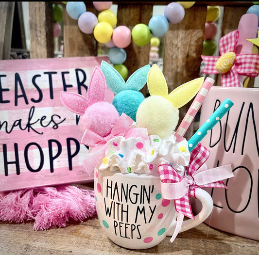 Easter Mini Mug / Hangin’ with my Peeps OR Bunnies