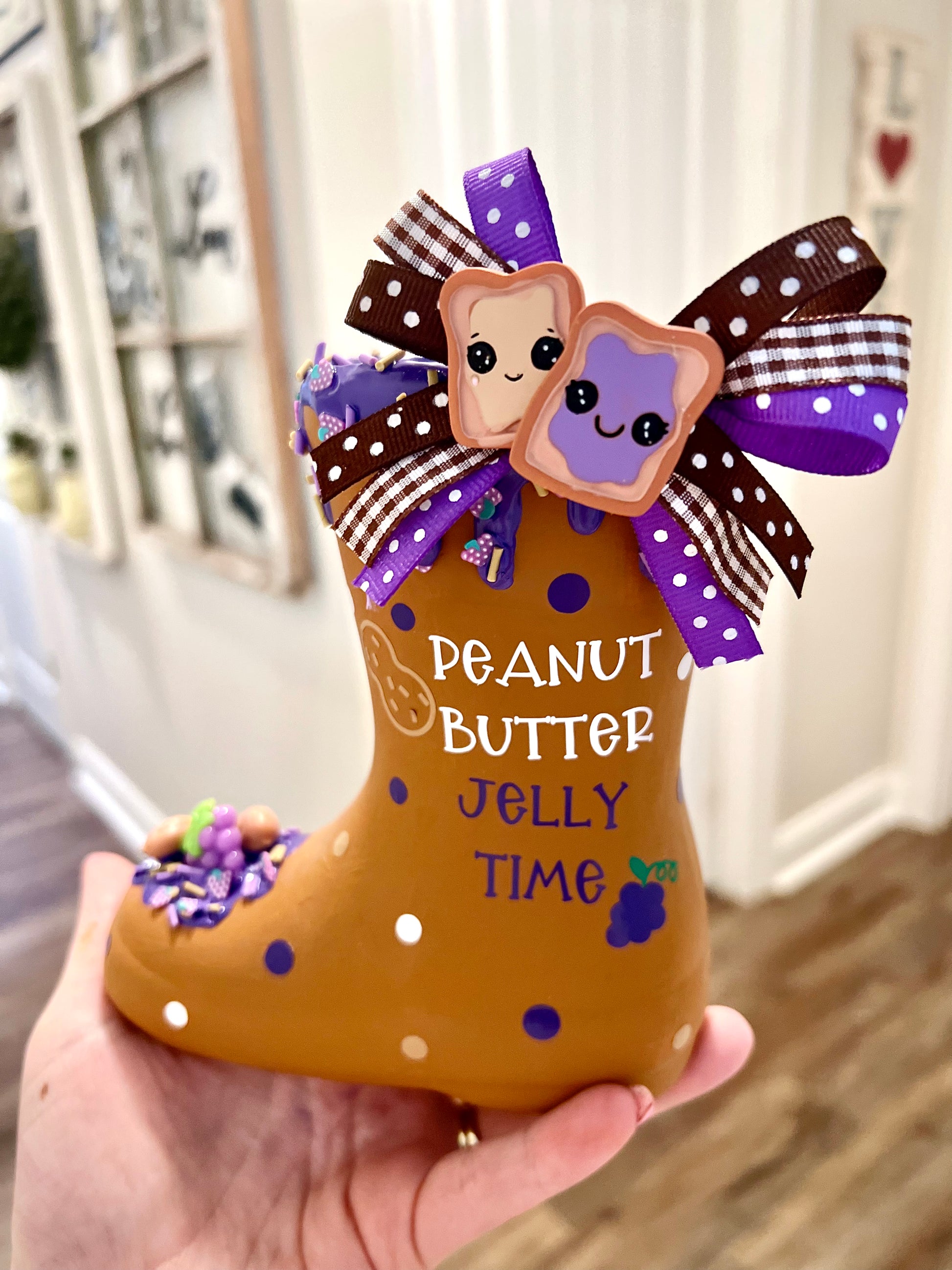 Peanut butter and jelly badge reel – Sierra's Door Decor & More