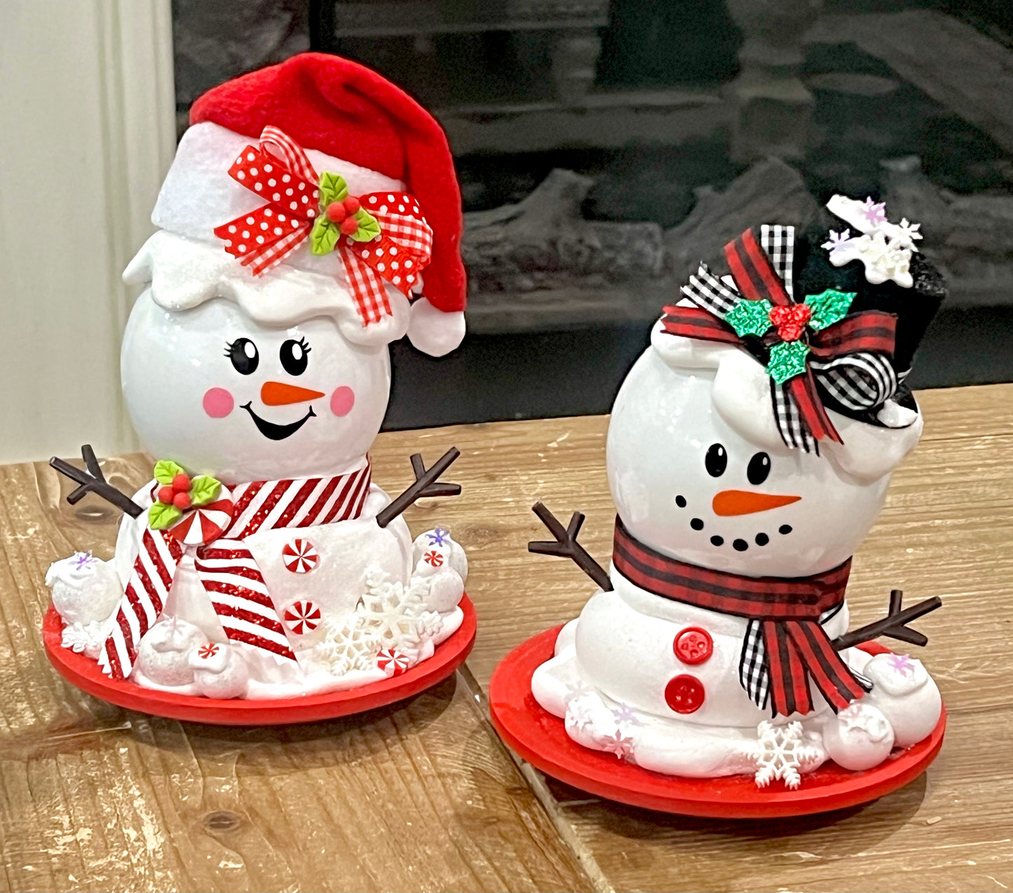 New! Christmas in July! Melting Snowman / Snowgirl