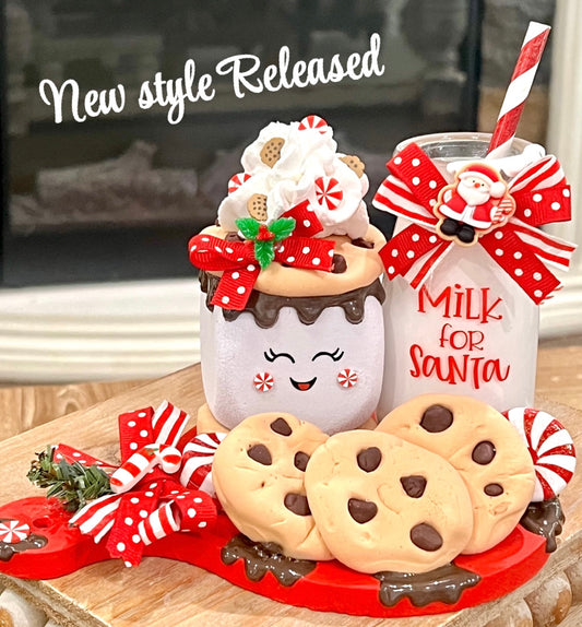 Cookies & Milk for Santa Tray