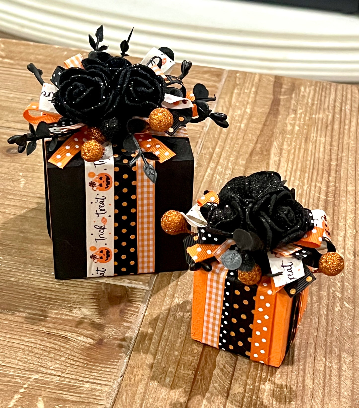New! Halloween Gift Boxes Decor
