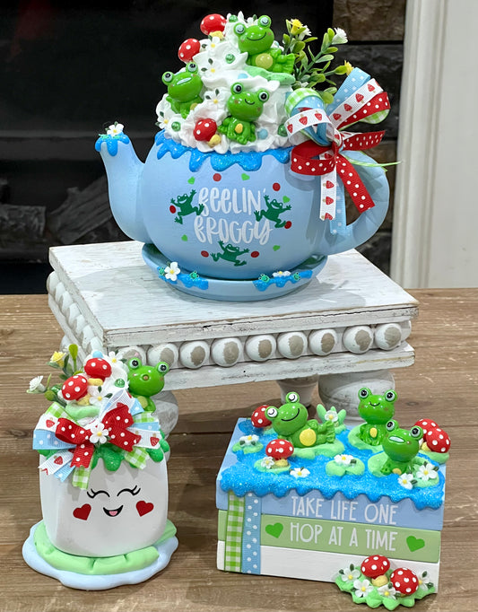New! Frog Tiered Tray Collection