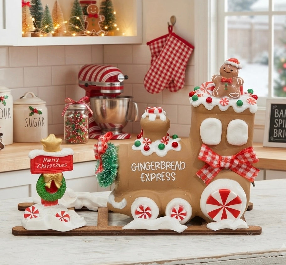 New!! Christmas in July!! Gingerbread Christmas Train
