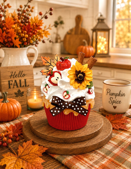 New! Fall Apple Cider Cupcake