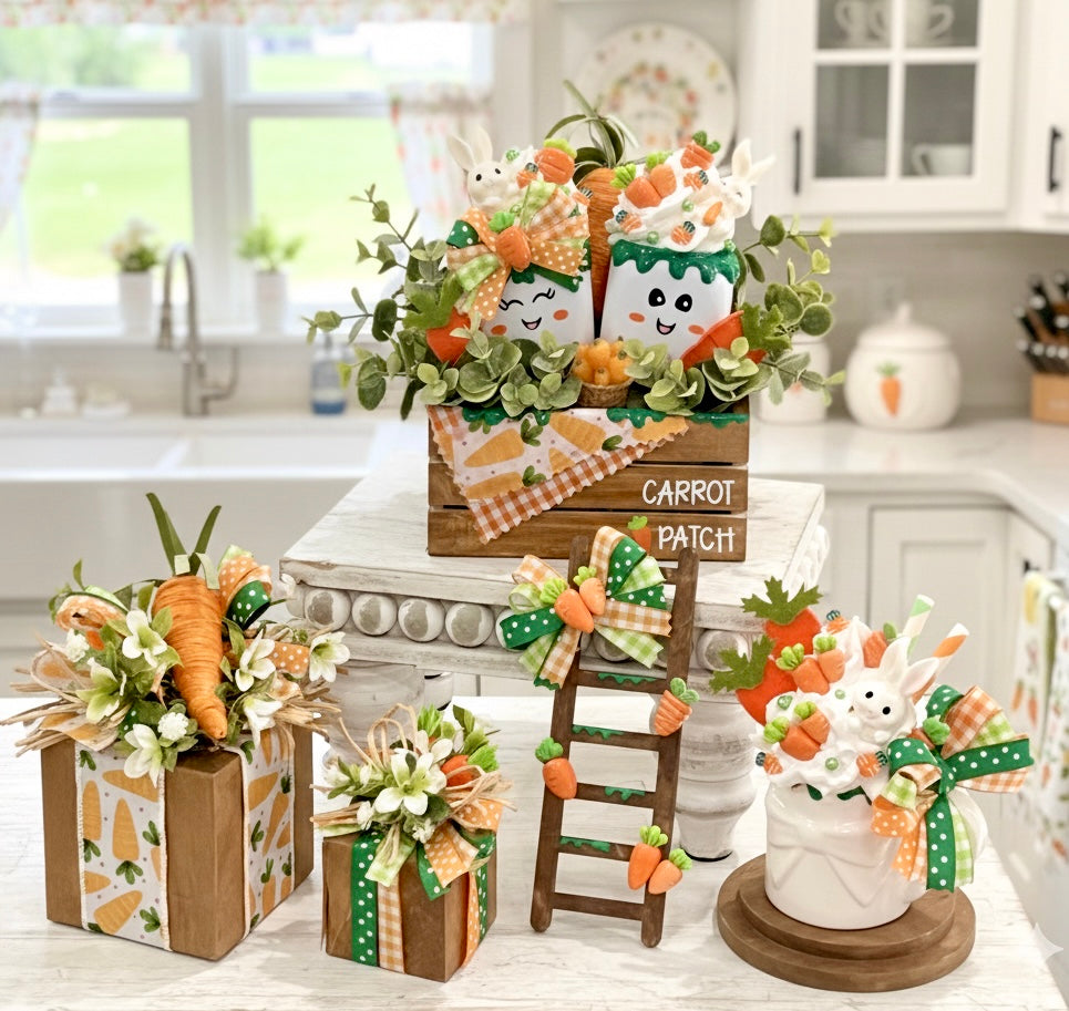*Carrot Collection - Spring Tray Decor*