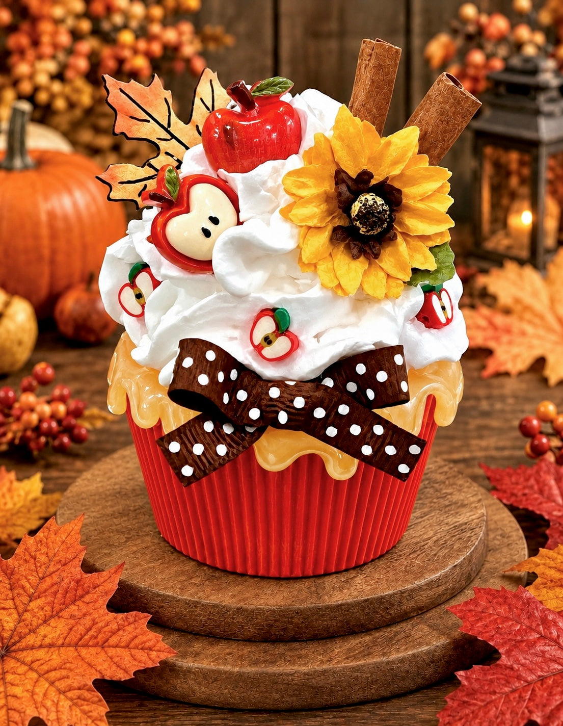 New! Fall Apple Cider Cupcake