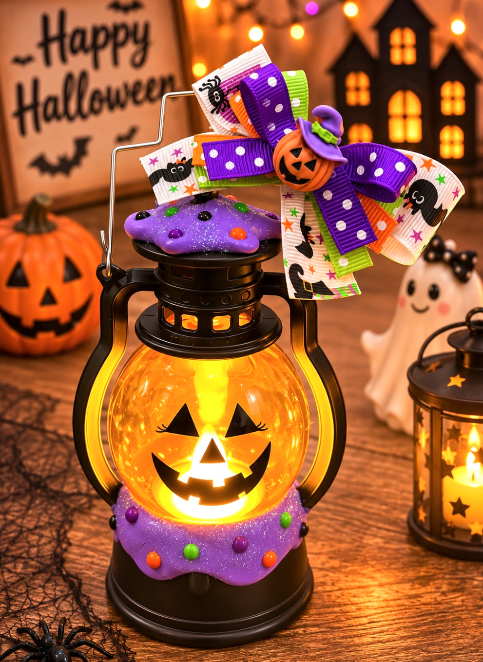 Halloween Mini Pumpkin Lanterns / Choice of 3