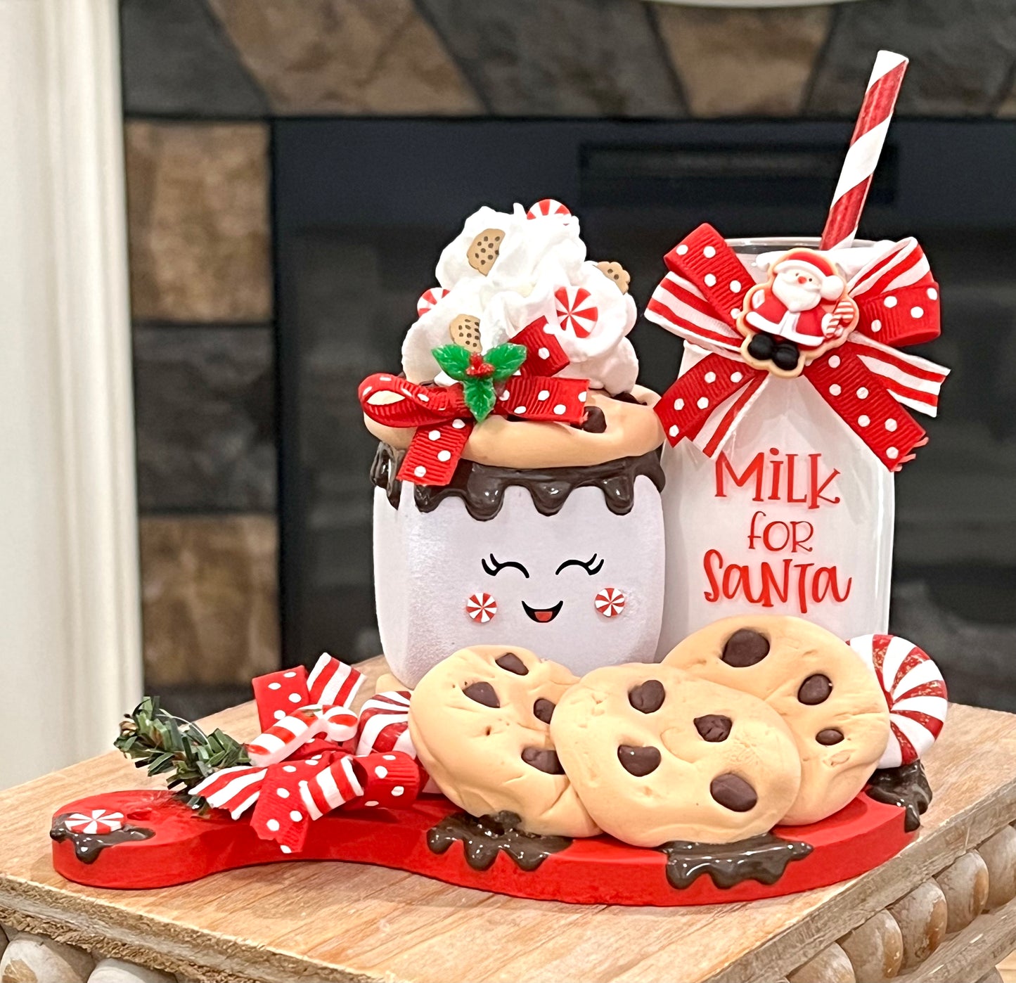 Cookies & Milk for Santa Tray