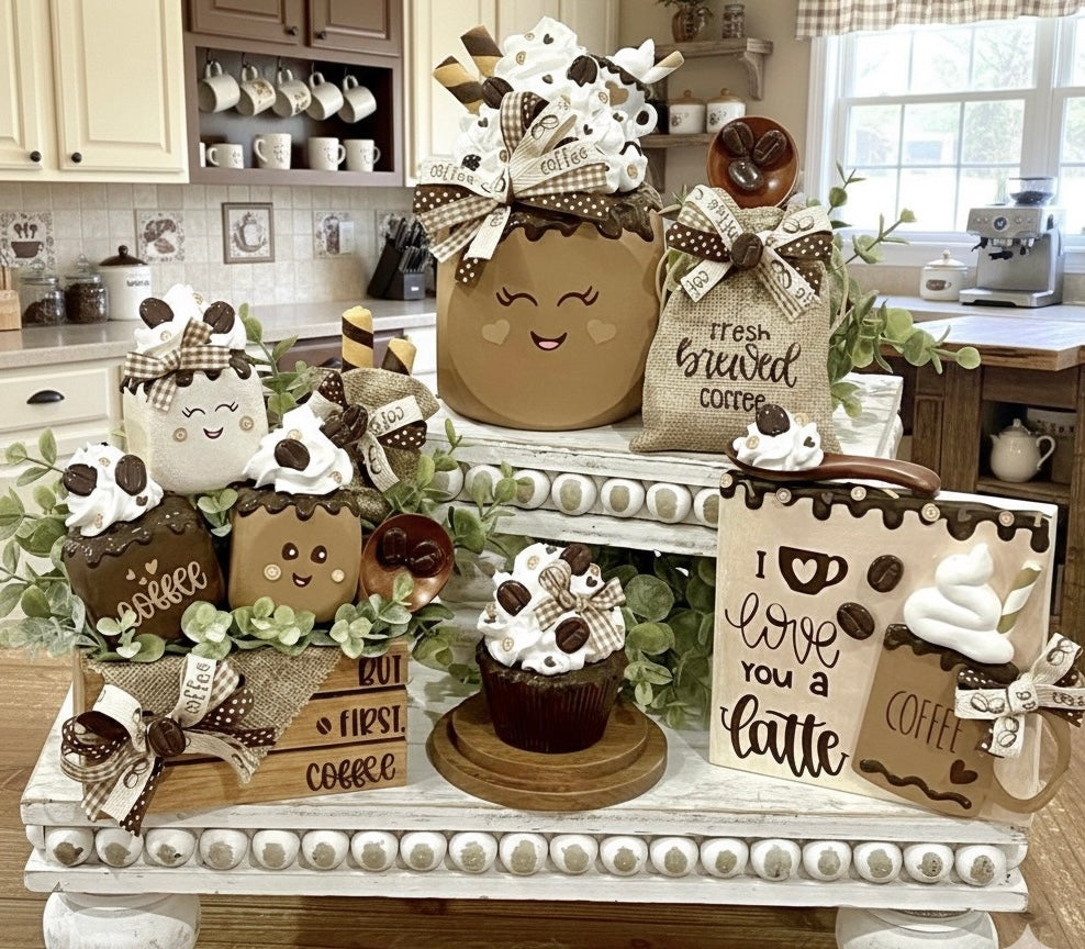 NEW! Coffee Tiered Tray Collection