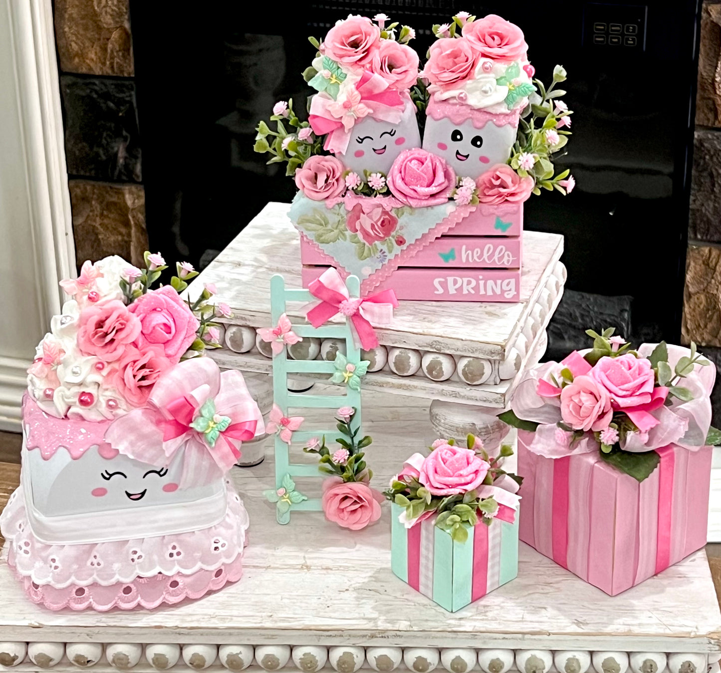 *Pink Spring Collection/Spring Tray Decor