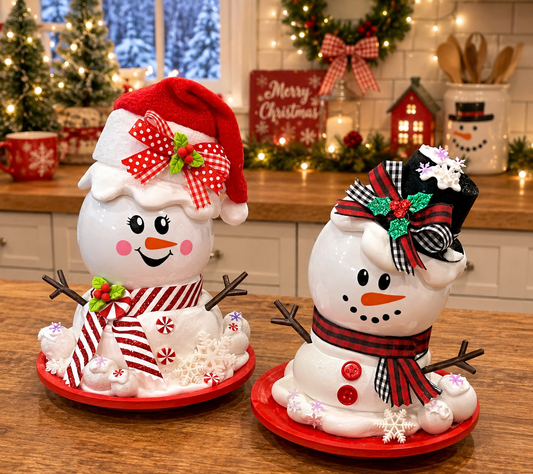 New! Christmas in July! Melting Snowman / Snowgirl