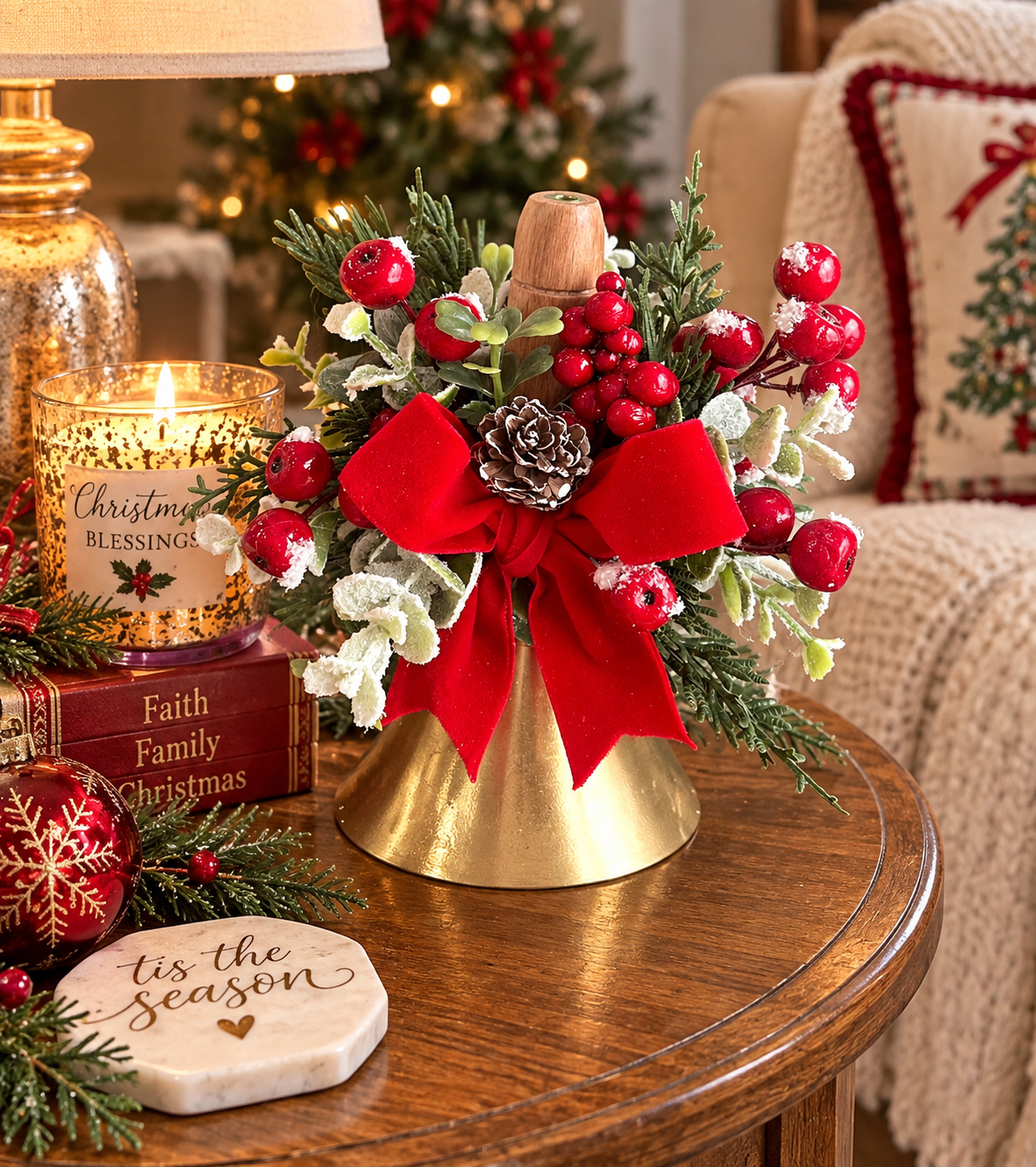 New! Christmas Bells - Choice of 2 - Gingerbread or Traditional