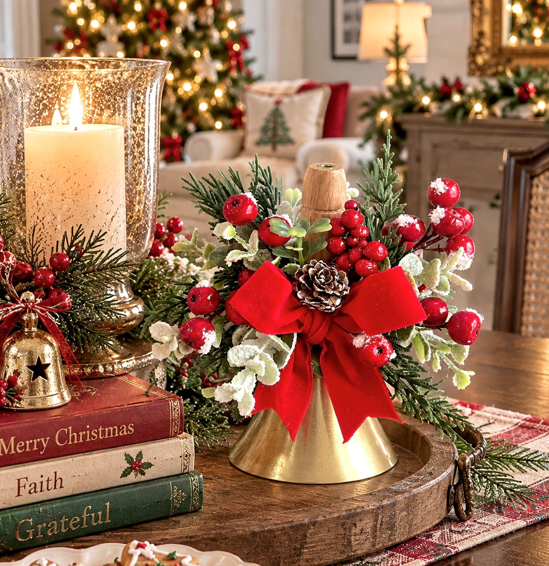 New! Christmas Bells - Choice of 2 - Gingerbread or Traditional