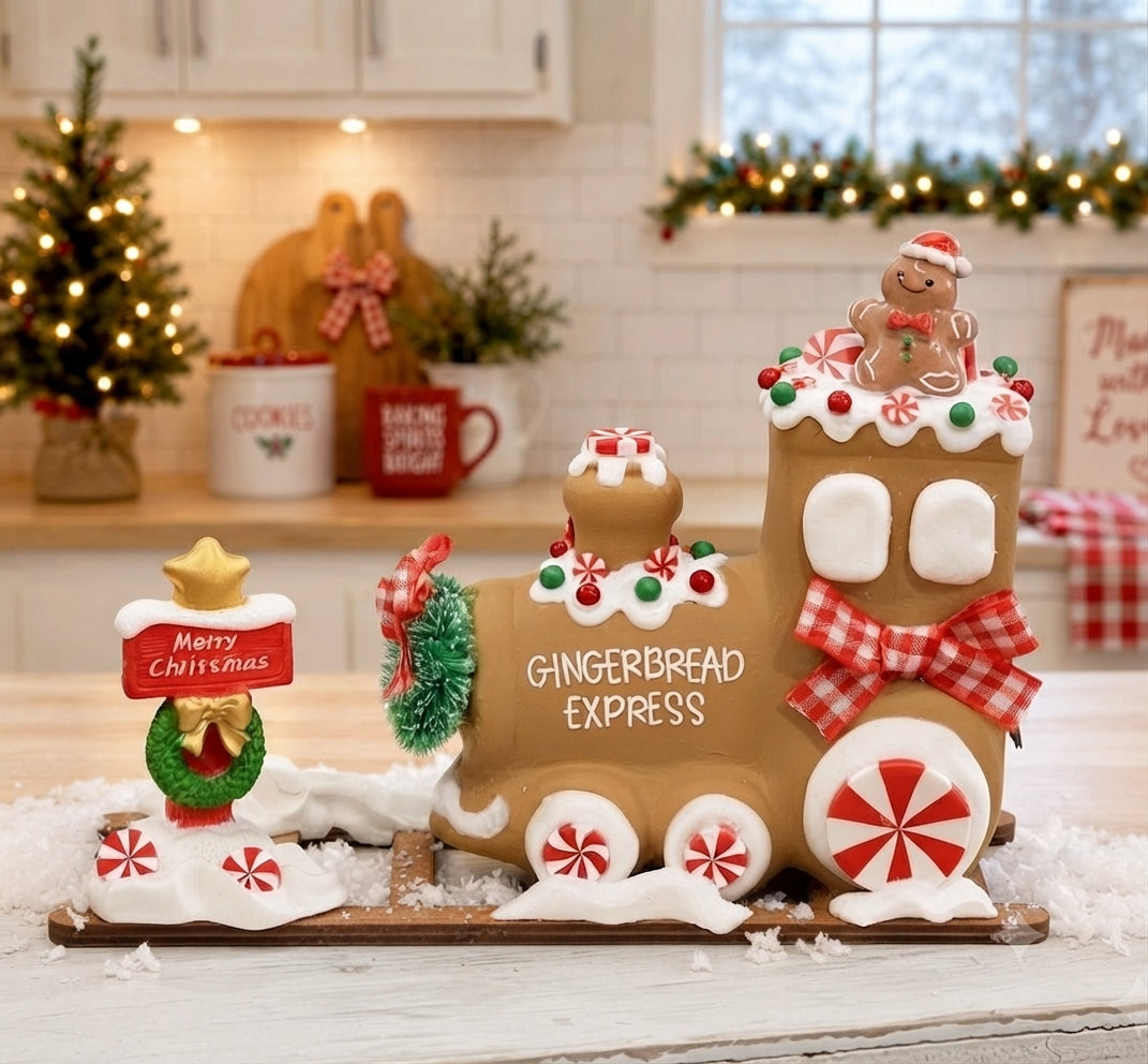 New!! Christmas in July!! Gingerbread Christmas Train